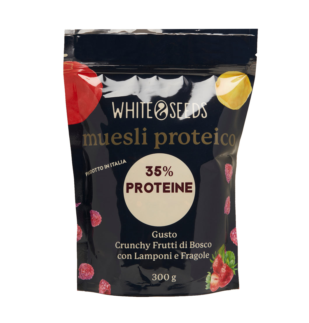 Muesli Proteico Crunchy 35% Proteine - Gusto Frutti di Bosco