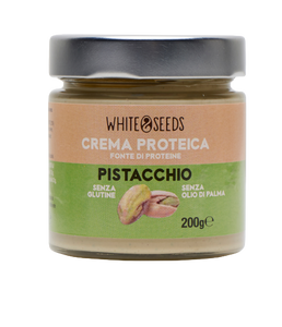 Crema Proteica al Pistacchio; 22% di Proteine, Senza Zuccheri Aggiunti. 200 g