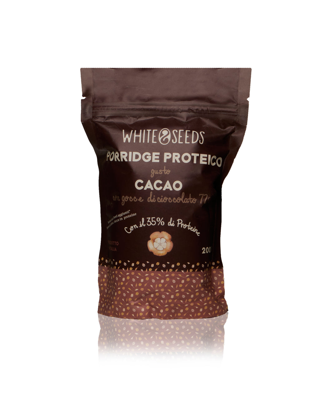 Porridge Proteico 200 g - Cacao e gocce di cioccolato 72%
